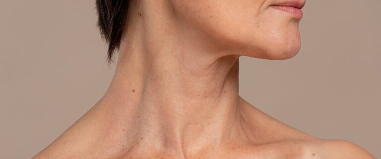 Cuello jóven y firme
